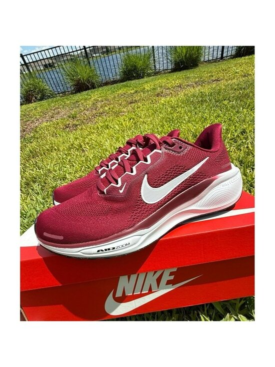 * 8.5 MEN\'S NIKE AIR ZOOM PEGASUS 41 TB TEAM MAROON BURGUNDY WHITE HF1538-600